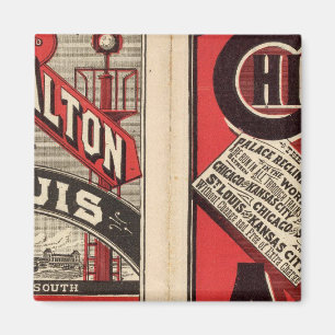 Chicago en Alton Railroad Magneet