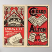 Chicago en Alton Railroad Poster (Voorkant)