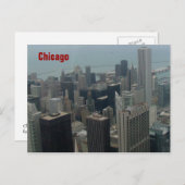 Chicago en Lake Michigan Briefkaart (Voorkant / Achterkant)
