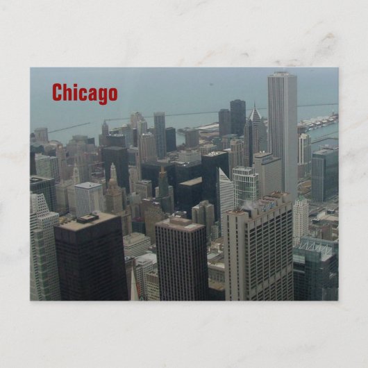 Chicago en Lake Michigan Briefkaart (Voorkant)