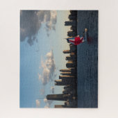 Chicago en Lake Michigan Jigzaag Puzzle Legpuzzel (Verticaal)