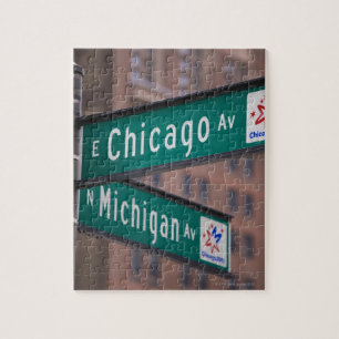 Chicago- en Michigan Avenue-wegwijzers, Chicago Legpuzzel
