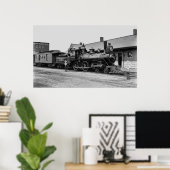 CHICAGO EN NORTHWESTERN RAILWEGSTEAM LOCOMOTIVE POSTER (Thuiskantoor)