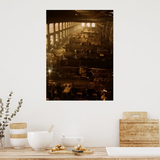 Chicago en Northwestern RR Shop Poster (Keuken)