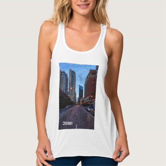 Chicago Evening Drive Tanktop (Voorkant)