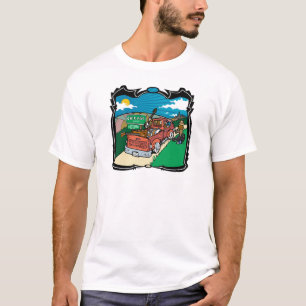 Chicago Farmer Hitchin een volle band T-shirt