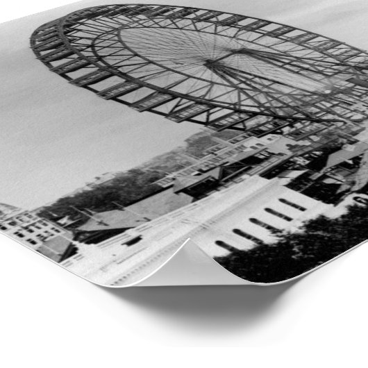 Chicago Ferris Wheel - 1893 Columbian Exposition Poster (Hoek)