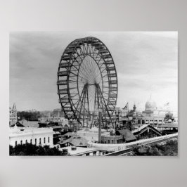 Chicago Ferris Wheel - 1893 Columbian Exposition Poster