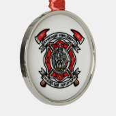 Chicago Fire Department/Harlem Knachten E86 T57 A2 Metalen Ornament (Rechts)