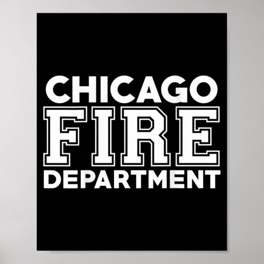 Chicago Fire Rescue Department Firefighter Poster (Voorkant)