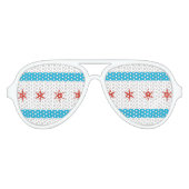 Chicago Flag Aviator Zonnebril (Voorkant)