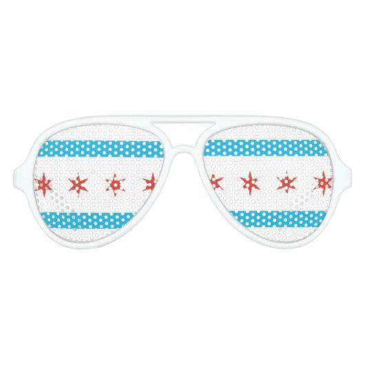 Chicago Flag Aviator Zonnebril (Voorkant)