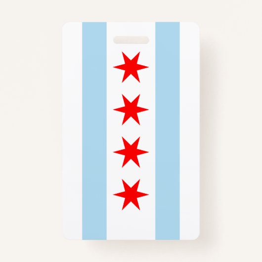 Chicago Flag Badge (Voorkant)