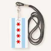 Chicago Flag Badge (Voorkant met draagriem)