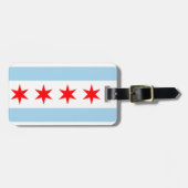 Chicago Flag Bagagelabel (Voorkant horizontaal)