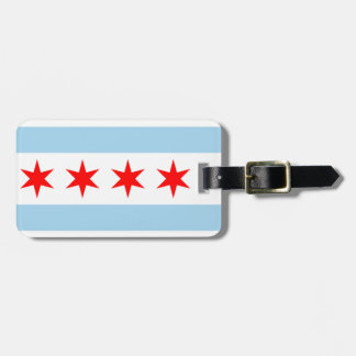 Chicago Flag Bagagelabel