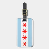 Chicago Flag Bagagelabel (Voorkant verticaal)