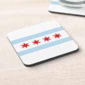 Chicago Flag Bier Onderzetter (Linkerzijde)