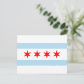 Chicago Flag Briefkaart (Staand voorkant)