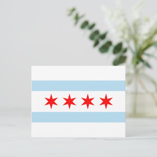 Chicago Flag Briefkaart (Staand voorkant)