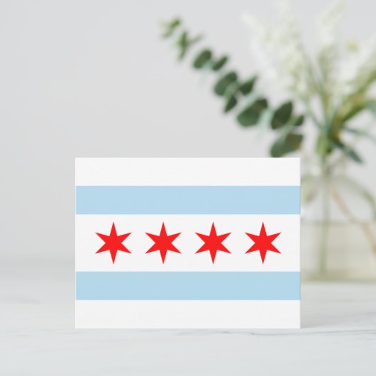 Chicago Flag Briefkaart (Staand voorkant)