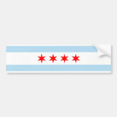 Chicago Flag Bumpersticker (Voorkant)