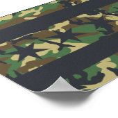 Chicago Flag Camo Design Poster (Hoek)