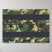 Chicago Flag Camo Design Poster (Voorkant)