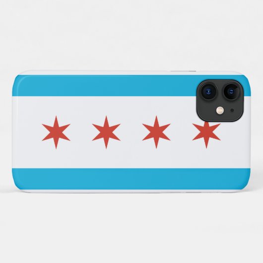Chicago Flag Case-Mate iPhone Case (Achterkant (horizontaal))