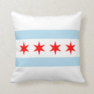 Chicago Flag City Souvenir Kussen