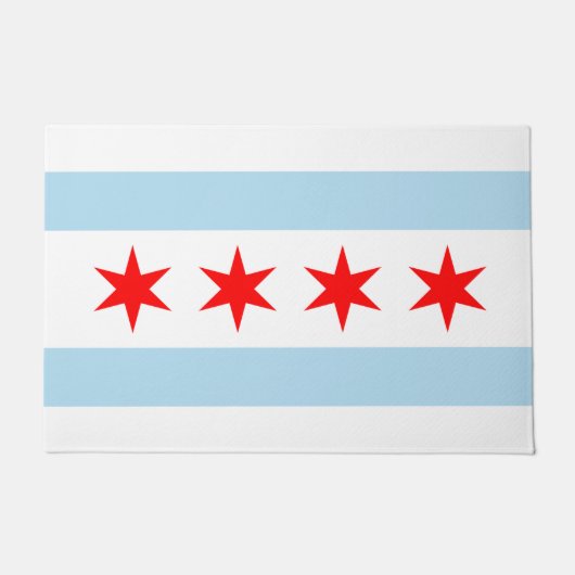 Chicago Flag Deurmat (Voorkant)