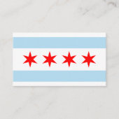 Chicago Flag Elegant Visitekaartjes/USA Visitekaartje (Voorkant)