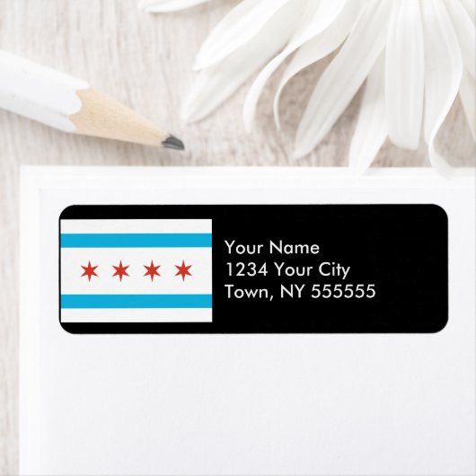 Chicago Flag Etiket (Insitu)