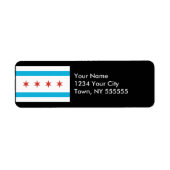 Chicago Flag Etiket (Voorkant)