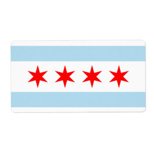 Chicago Flag Etiket