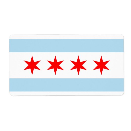 Chicago Flag Etiket (Voorkant)