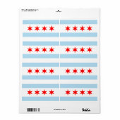 Chicago Flag Etiket (Full Sheet)