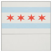 Chicago Flag Fabric Mask Sjabloon Stof (Swatch)