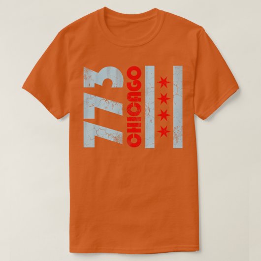 Chicago Flag Fade T-shirt (Design voorkant)