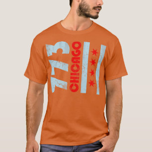 Chicago Flag  Fade T-shirt