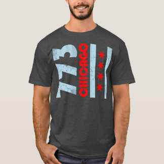 Chicago Flag  Fade T-shirt