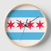 Chicago Flag Geïnspireerd Retro City Pride Design (Voorkant)