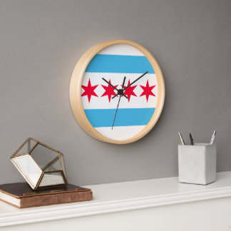 Chicago Flag Geïnspireerd Retro City Pride Design