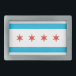 Chicago Flag Gesp<br><div class="desc">De Vlag van Chicago voelt vrij om het ontwerp volgens uw eigen voorkeur te wijzigen. U kunt de ontwerplocatie, -oriëntatie, achtergrondkleuren en -grootte wijzigen. Ook, kunt u uw eigen tekst toevoegen, of slogan plaatste zijn doopvont, plaats en grootte, allen om het ultieme persoonlijke cadeau voor u en uw dierbaren te...</div>