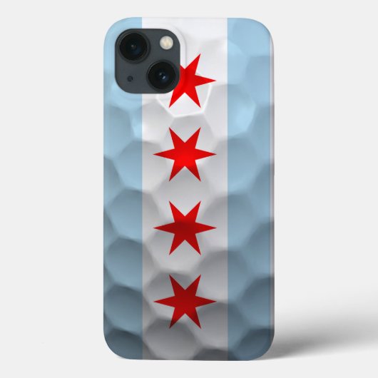 Chicago Flag Golf Ball Pattern Case-Mate iPhone Case (Achterkant)