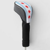 Chicago Flag Golf Clubs Hoesjes/Illinois Golfheadcover (Schuin)