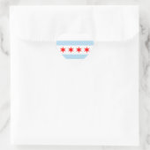 Chicago Flag Hart Sticker (Tas)