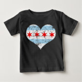  Chicago Flag Heart