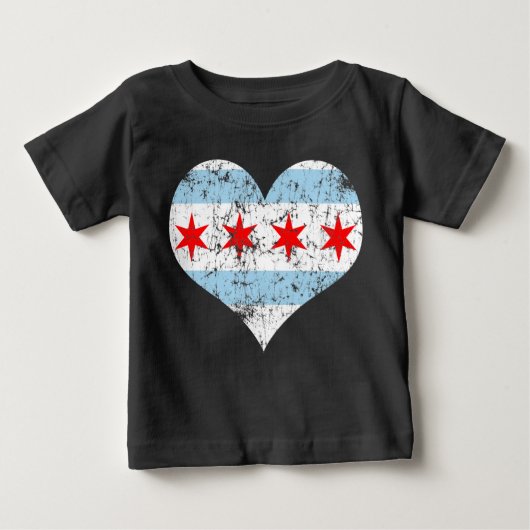  Chicago Flag Heart (Voorkant)