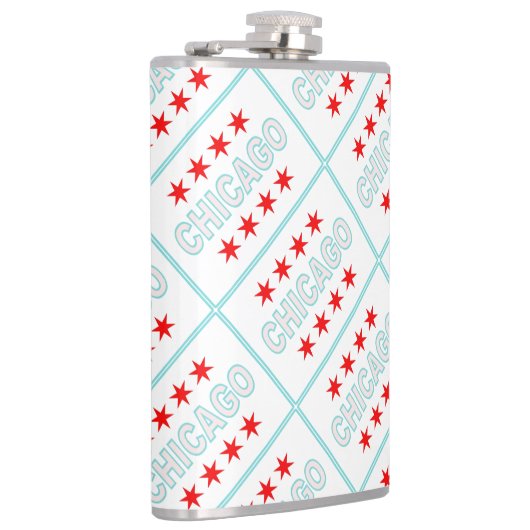 Chicago Flag Heupfles (Rechts)